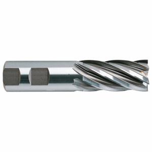 YG-1 TOOL COMPANY 07196 Square End Mill, High Speed Steel, Bright Finish, Single End, 6 Flutes | CV4BHX 55GP73