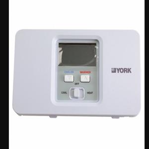 YORK S1-THEC11NY Thermostat, 1 Heat/1 Cool Stage, Non-Progra mmable | CV4GCX 209D22