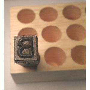 YOUNG BROS. STAMP WORKS YOU-03273-B Hand Stamp Letter B 1/8 Inch Steel Gothic | AH9BWP 39GA39