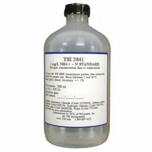 YSI 3843 Calibration Solution, A mmonium, 100 mg/L, 500 ml Bottle | CV4GPH 4UZD1