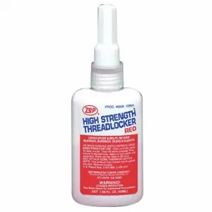 ZEP 680801 Threadlocker, Red, 1.69 fl oz, Bottle, 10 PK | CV4HQB 43NR79