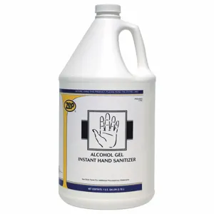 ZEP 87824 Hand Sanitizer, 1 Gallon Capacity Jug, Gel, Pk 4 | CF2BCV 54ZT35