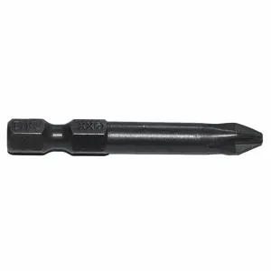 ZEPHYR E1102XX-5PK Power Bit, #2 Fastening Tool Tip Size, 1 15/16 Inch Bit Length, 1/4 Inch Hex Shank Size | CV4HHM 410Z35