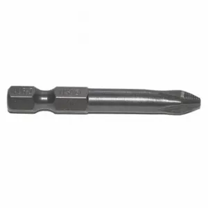 ZEPHYR E1102XXRI-5PK Power Bit, #2 Fastening Tool Tip Size, 1 15/16 Inch Bit Length, 1/4 Inch Hex Shank Size | CV4HHN 410Z39