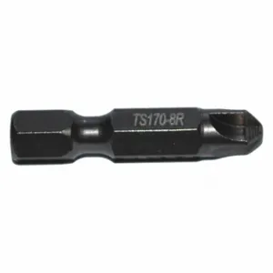 ZEPHYR TS170-8R-5PK Power Bit, #8 Fastening Tool Tip Size, 1 1/4 Inch Bit Length, 1/4 Inch Hex Shank Size | CV4HKA 411A21