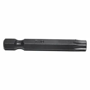 ZEPHYR ZPT40X-5PK Power Bit, T40 Fastening Tool Tip Size, 1 15/16 Inch Bit Length, Hex Shank, S2 Steel, 5 PK | CV4HMB 411C20