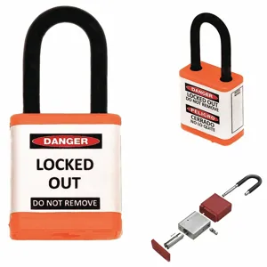 ZING 700KD-ORANGE Lockout Padlock, Keyed Different, Aluminum, Std Body Body Size, Hardened Steel, Std | CV4HUE 55KD07