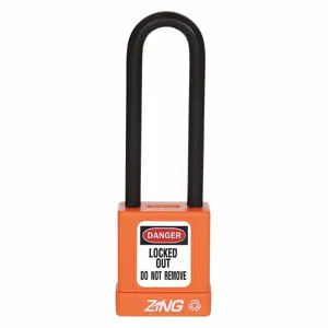 ZING 7059 Lockout Padlock Keyed Alike Orange 1/4 Inch Diameter | AE8FNE 6CXJ6