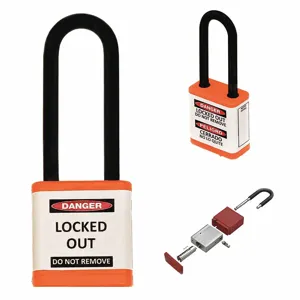 ZING 710KA-ORANGE Lockout Padlock, Keyed Alike, Aluminum, Std Body Body Size, Hardened Steel, Extended | CV4HRR 55KD20