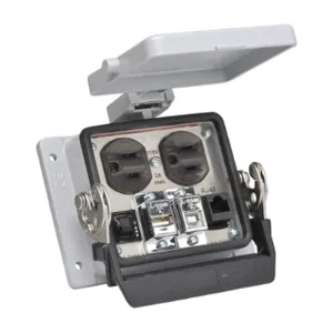 ZIPPORT ZP-PDA-32-402 Panel Interface Connector, Duplex 120 VAC Outlet, Rj45 Ethernet Port | CV7FTY