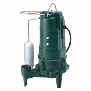 ZOELLER 807-0013 Grinder Pump, 1 hp HP, 230 VAC, Vertical Float, 42 GPM Flow Rate 10 ft of Head | CV4HWQ 49DE62