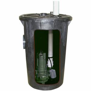 ZOELLER 912-1164 Abwasserpaketsystem, 4/10 PS, 115 V AC, Schwimmer, 60 Gpm Durchflussrate | CV4HVY 60UA09