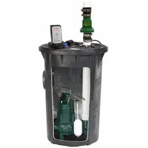 ZOELLER 912-1165 Sewage Package System, 4/10 Hp, 115V AC, Float, 60 Gpm Flow Rate, 1 | CV4HVZ 60UA10