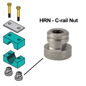 ZSI-FOSTER HRN3-5SS Rail Nut, Stainless Steel | CF3WUZ