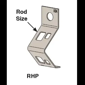 ZSI-FOSTER RHP4 Rod Hanger, Push Install, 1/4 Inch Rod | CF3XPT