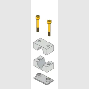 ZSI-FOSTER S1007SI-AL Cap Screw Assembly, 1/8 Inch Tube Size, Aluminium | CF3XRZ