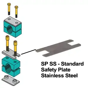 ZSI-FOSTER SP6SS Safety Plate, Stainless Steel | CF3ZBZ