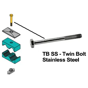 ZSI-FOSTER TB4SS Hex Head Bolt, Stainless Steel | CF3ZRX