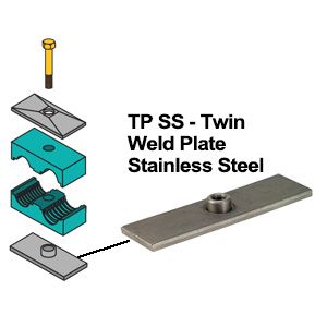 ZSI-FOSTER TP1SS Weld Plate, Stainless Steel | CF3ZTX