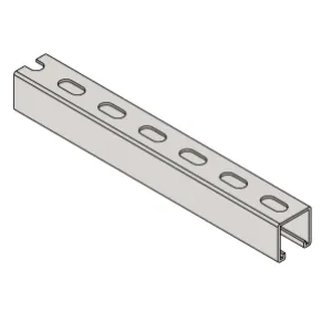 ZSI-FOSTER W200SSPG06IN Slotted Channel, 1-5/8 Inch Size, 6 Inch Pre-Cut Length | CF4ADA