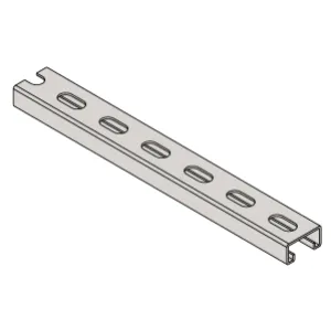 ZSI-FOSTER W500SSPG24IN Slotted Channel, 1-5/8 x 13/16 Inch Size, 24 Inch Pre-Cut Length | CF4AEM