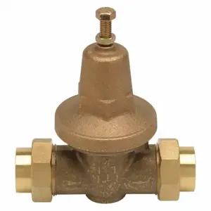 ZURN 1-70XLDU WILKINS Water Pressure Reducing Valve, 70XL, Bronze, 1 Inch, Double Union FNPT, Strainer | CV4KEY 453U59