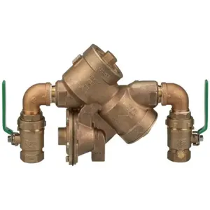 ZURN 114-975XL2SEU Reduced Pressure Principle Backflow Preventer With Street Elbows, 1-1/4 Inch Size | CV8MTH