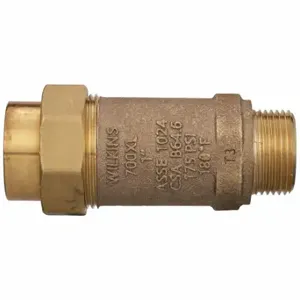 ZURN 1UFMX1MM-700XL WILKINS Backflow Preventer, 700XL, 1 Inch Size, FMTC x mmTC, Low Lead Cast Bronze | CV4JRA 801HE1