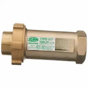 ZURN 1UFX1F-700XLFP WILKINS Backflow Preventer, 700XL, 1 Inch Size, FNPT, Low Lead Bronze | CV4JRB 801HE3