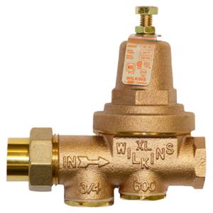 ZURN 34-600XLG Pressure Reducing Valve, Tapped And Plugged With Gauge, 3/4 Inch Size | CV8NAG