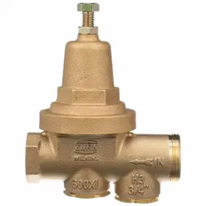 ZURN 34-600XLHR WILKINS Water Pressure Reducing Valve, Lead Free Bronze, 3/4 Inch, Single Union, Strainer | CV4KFP 801HH2