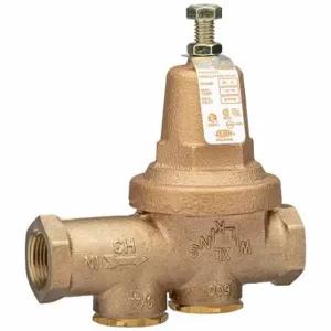 ZURN 34-600XLLU WILKINS Water Pressure Reducing Valve, Lead Free Bronze, 3/4 Inch, Less Union, Strainer | CV4KFM 801HH3