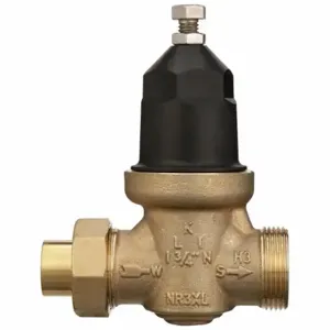 ZURN 34-NR3XLC WILKINS Water Pressure Reducing Valve, Lead Free Bronze, 3/4 Inch, FC Union, Strainer | CV4KFL 801HH9