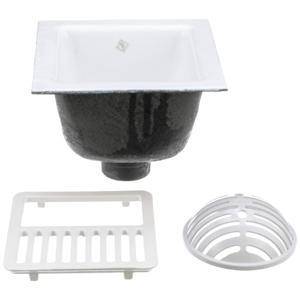 ZURN FD2375-NH3-H Floor Sink Body And Dome Strainer, 6 Inch Sump Depth, 3 Inch No-Hub | CV8NHH