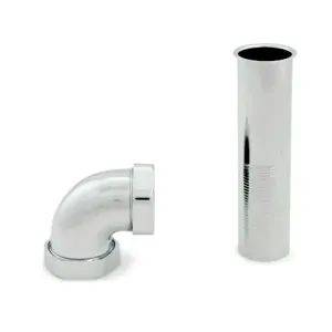 ZURN P6000-QFC-30 Flanged Tube With Elbow, Nut, and Gasket For Concealed Manual Flush Valve | CV8NLR