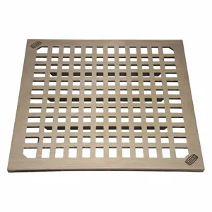 ZURN PN1900-GRATE Nickel Square Drain Strainers, 3 Inch Pipe Diameter, 12 Inch Length | CE9UQL 48TE64