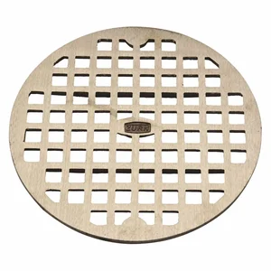 ZURN PN1960-GRATE Nickel Round Drain Strainers, 7 5/8 Inch Pipe Diameter, 3 Inch Length | CE9UQP 48TE65