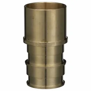 ZURN QE712GX Adapter, Brass, Barbed X Ftg, 1 1/4 Inch Pipe Size, 2 9/16 Inch Overall Length | CV4JPV 788F82