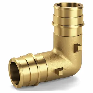 ZURN QEE55GX Elbow, Brass, Barbed X Barbed, 1 Inch Pipe Size, 10 PK | CV4JVA 788F30