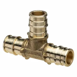 ZURN QET333GX Tee, Brass, 25 PK | CV4JZM 788EY9