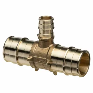 ZURN QET553GX Tee, Brass, 3 1/2 Inch Overall Length, 10 PK | CV4JZR 788EZ5