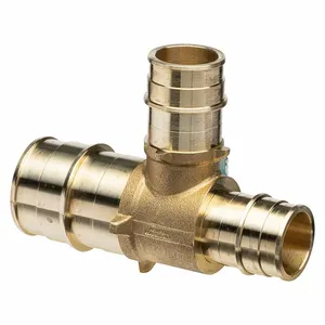 ZURN QET755GX Tee, Brass, 4 Inch Overall Length | CV4KAJ 788F06