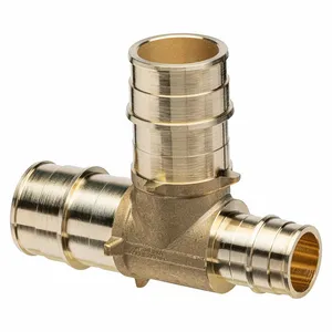 ZURN QET757GX Tee, Brass, 3 3/8 Inch Overall Length | CV4JZW 788F07