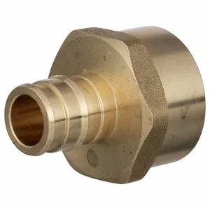 ZURN QEUFC34GX Adapter, Brass, Barbed X Barbed, 3/4 Inch Pipe Size, 1 3/8 Inch Overall Length, 25 PK | CV4JNM 788F62