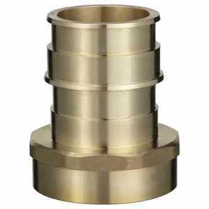 ZURN QEUFC88GX Adapter, Brass, Barbed X Barbed, 2 Inch Pipe Size, 3 Inch Overall Length | CV4JPY 788F68