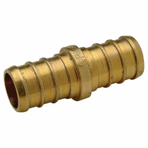 ZURN QQC64GX Coupling, Brass, Barbed X Barbed, 3/4 Inch Pipe Size, 1 1/2 Inch Overall Length, 10 PK | CV4JTU 788EV9