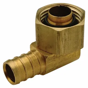 ZURN QQE33BSGXP Swivel Nut, Brass, Fnpt X Barbed, 1/2 X 1/2 Inch Pipe Size, 2 1/2 Inch Overall Length | CV4PJW 788ET6