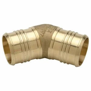 ZURN QQE8845GX Coupling, Brass, Barbed X Barbed, 2 Inch Pipe Size, 3 1/2 Inch Overall Length, 10 PK | CV4JUT 788EV8