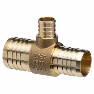 ZURN QQT764GX Tee, Brass, 5 PK | CV4KAU 788EU3