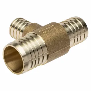 ZURN QQT765GX Tee, Brass, 5 PK | CV4KAX 788EU4